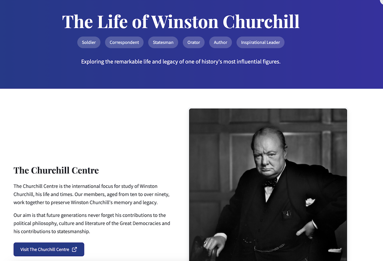 winston churchill website